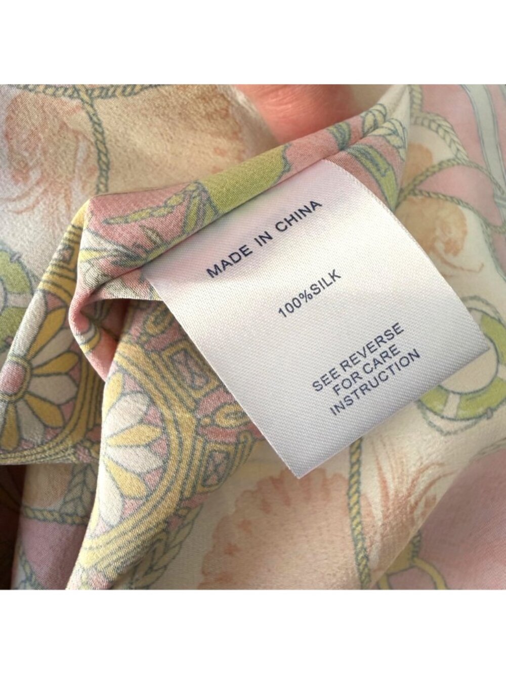 size L/XL Tyler Boe silk caftan coral pink white orange blue beach cover up - Picture 9 of 10